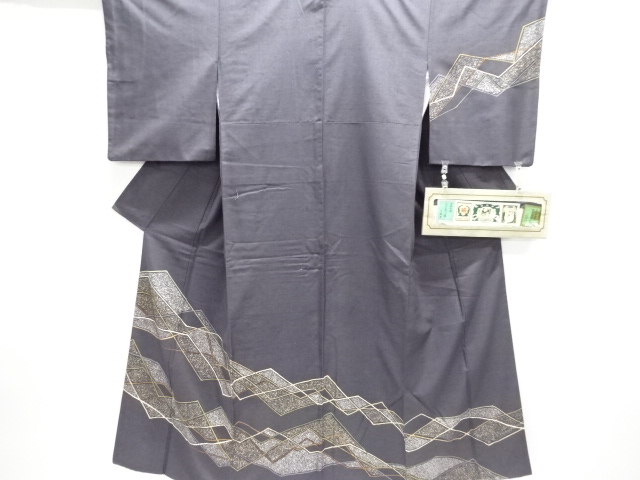 Japanese Kimono / Tsumugi Omeshi Silk